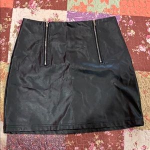 Leather skirt